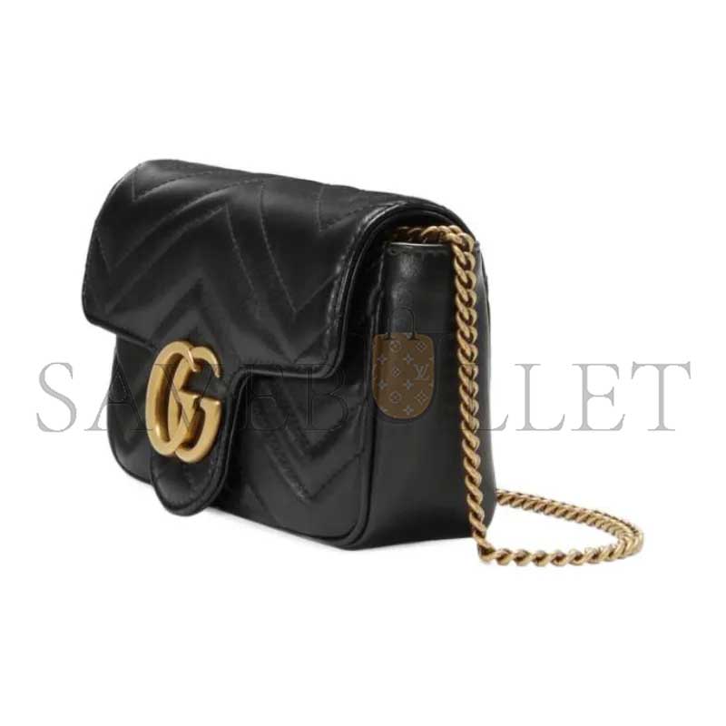 GUCCI MARMONT MATELASSE LEATHER SUPER MINI BAG 476433 (16.5*10*4.5cm)